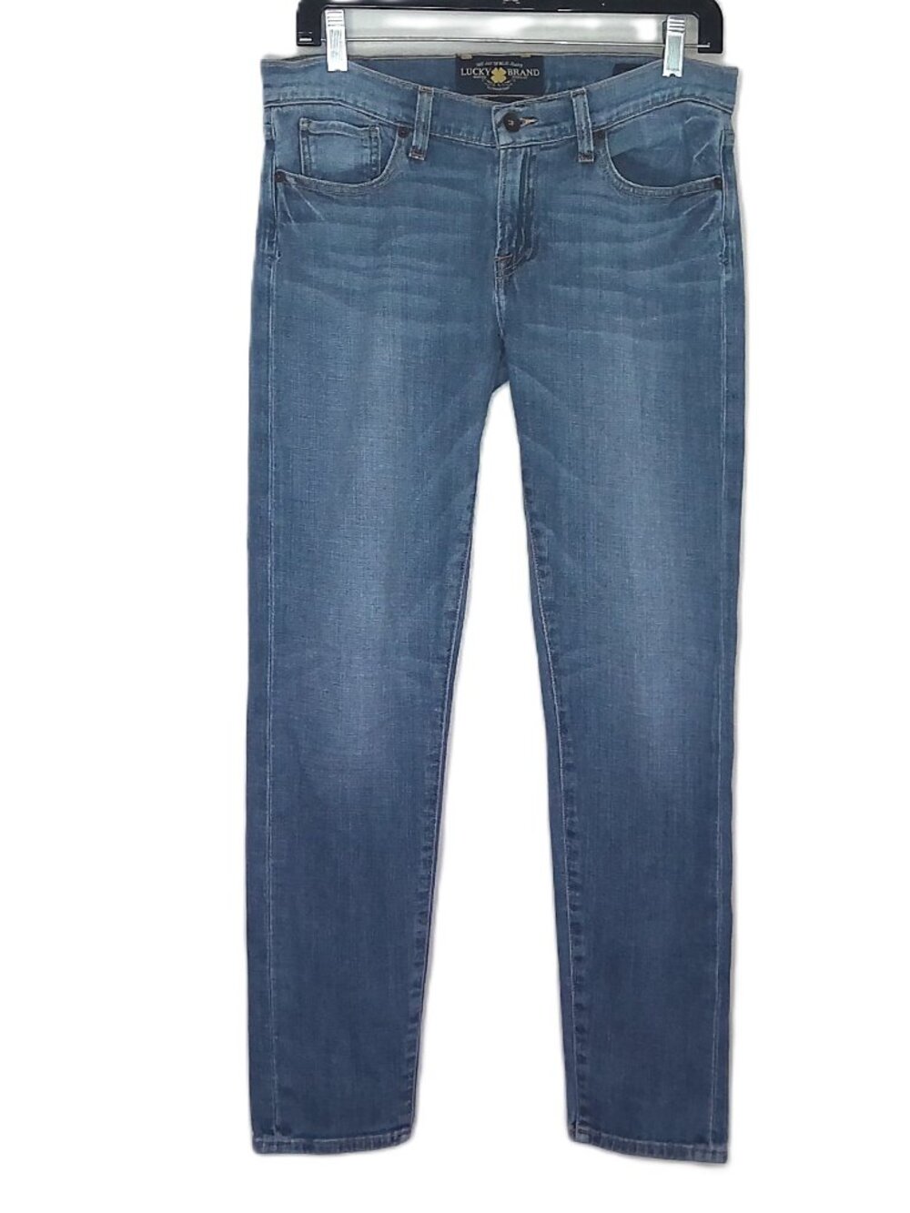Lucky Brand Sienna Cigarette Jeans Low Rise Medium Wash Whiskered Stretch 2 / 26